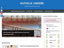 Tablet Screenshot of mutuelle-jadhere.fr